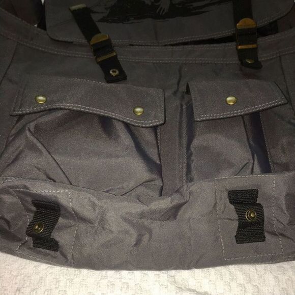 Large Black gray Japanese ANIME BLEACH series crossbody messenger school bag - Picture 5 of 16